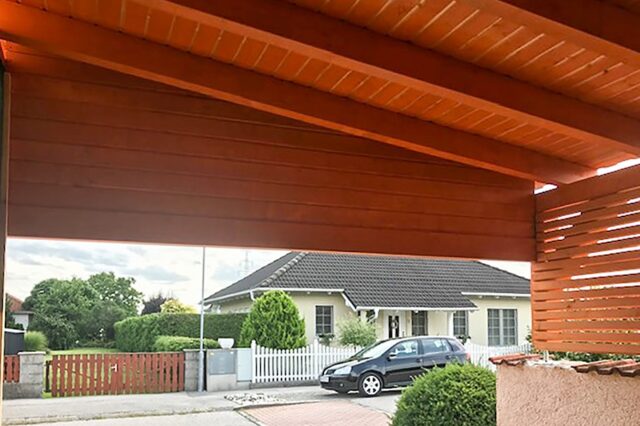 Carport Innenansicht