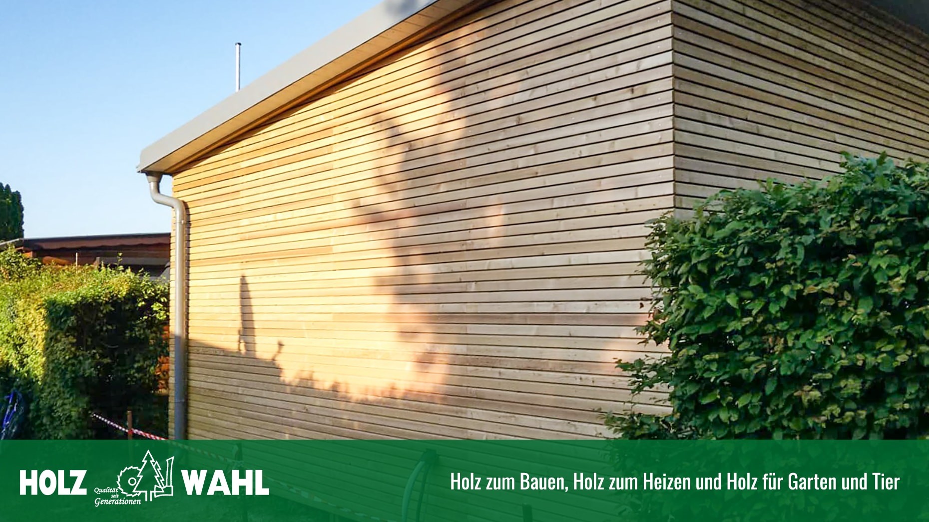 Verkleidung eines Wochenendhauses sowie Terassenbau - Holz zum Bauen